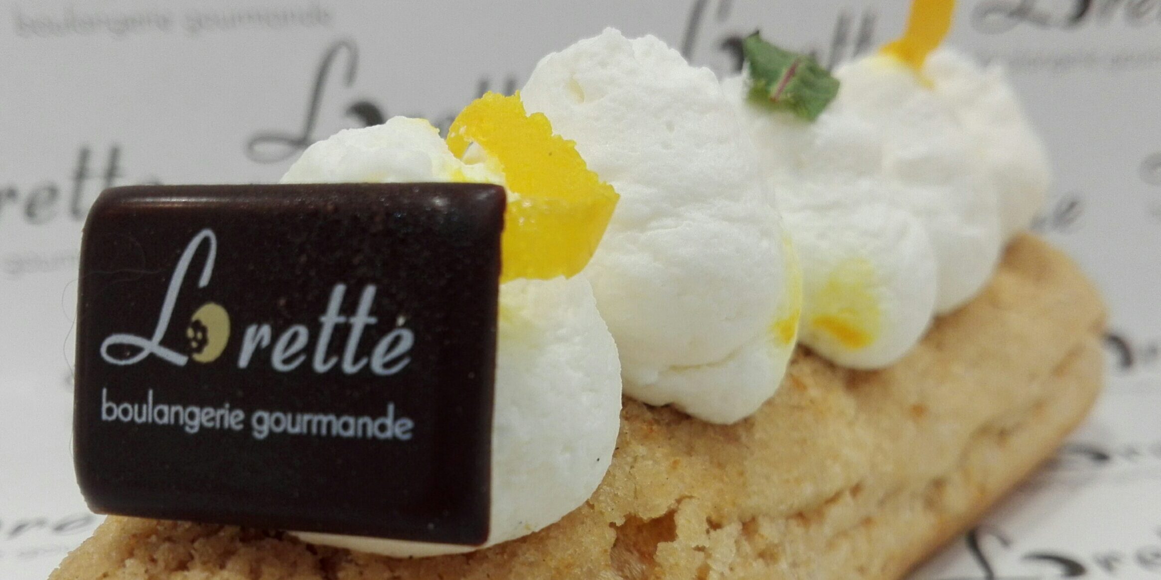 Eclair citron menthe de Lorette boulangerie Paris