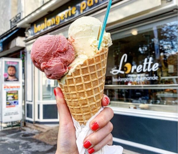 Glaces et sorbets maison de Lorette, boulangerie artisanale à Paris