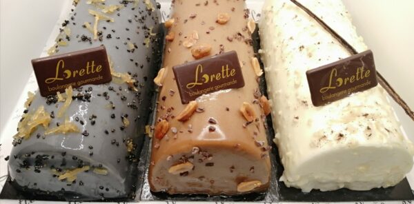Bûches entremets 2022 de Lorette, boulangerie artisanale à Paris