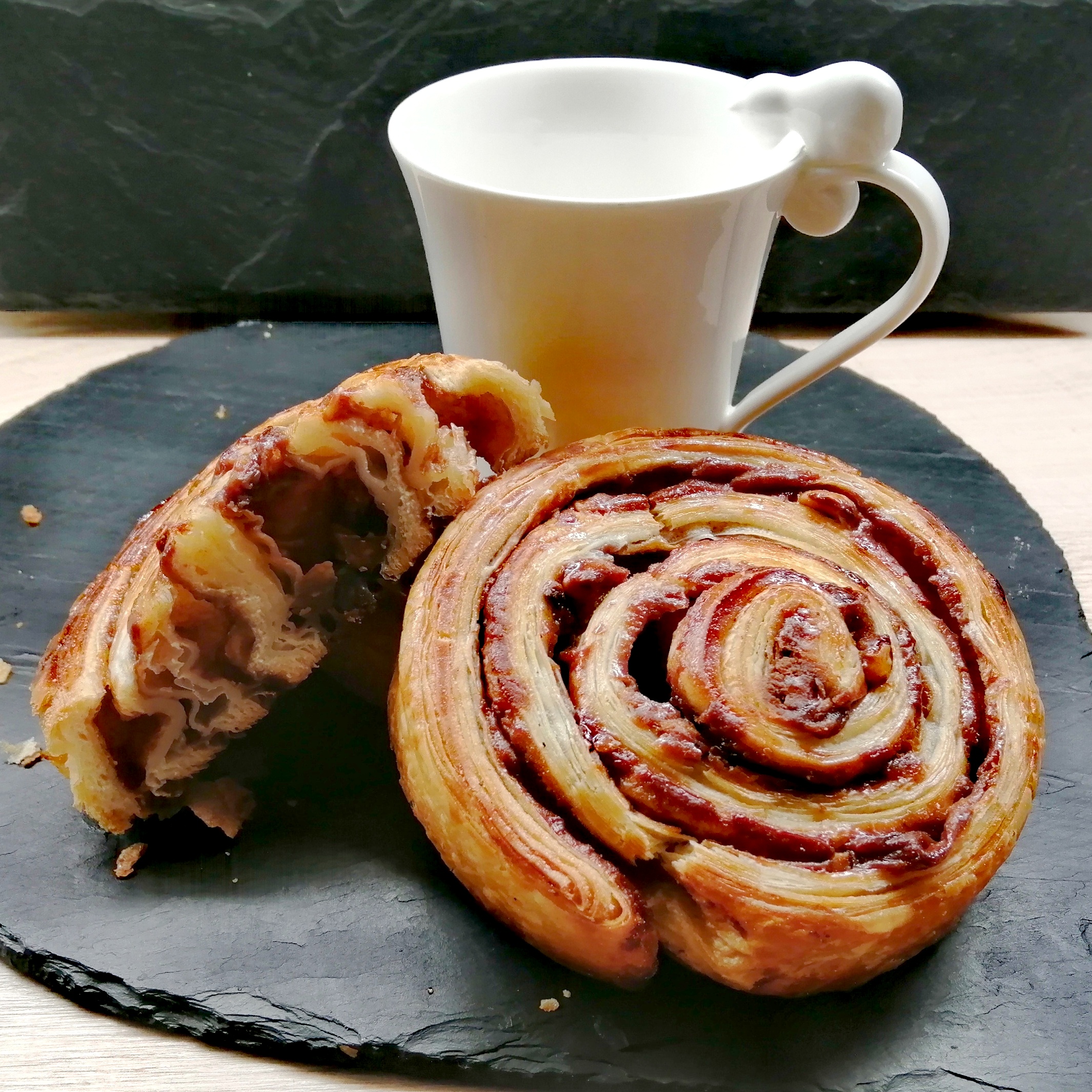 Roulé chocolat noisettes